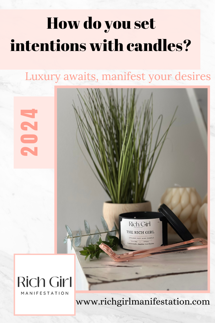 How do you set intentions with candles?