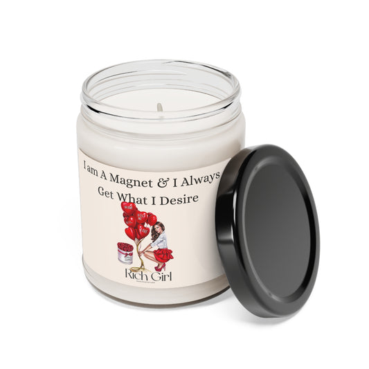 Iam A Magnet & I Always Get What I Desire Scented Soy Candle, 9oz