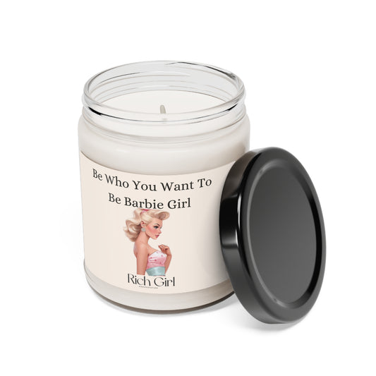 Be Who You Wanna Be Barbie Girl, Scented Soy Candle, 9oz