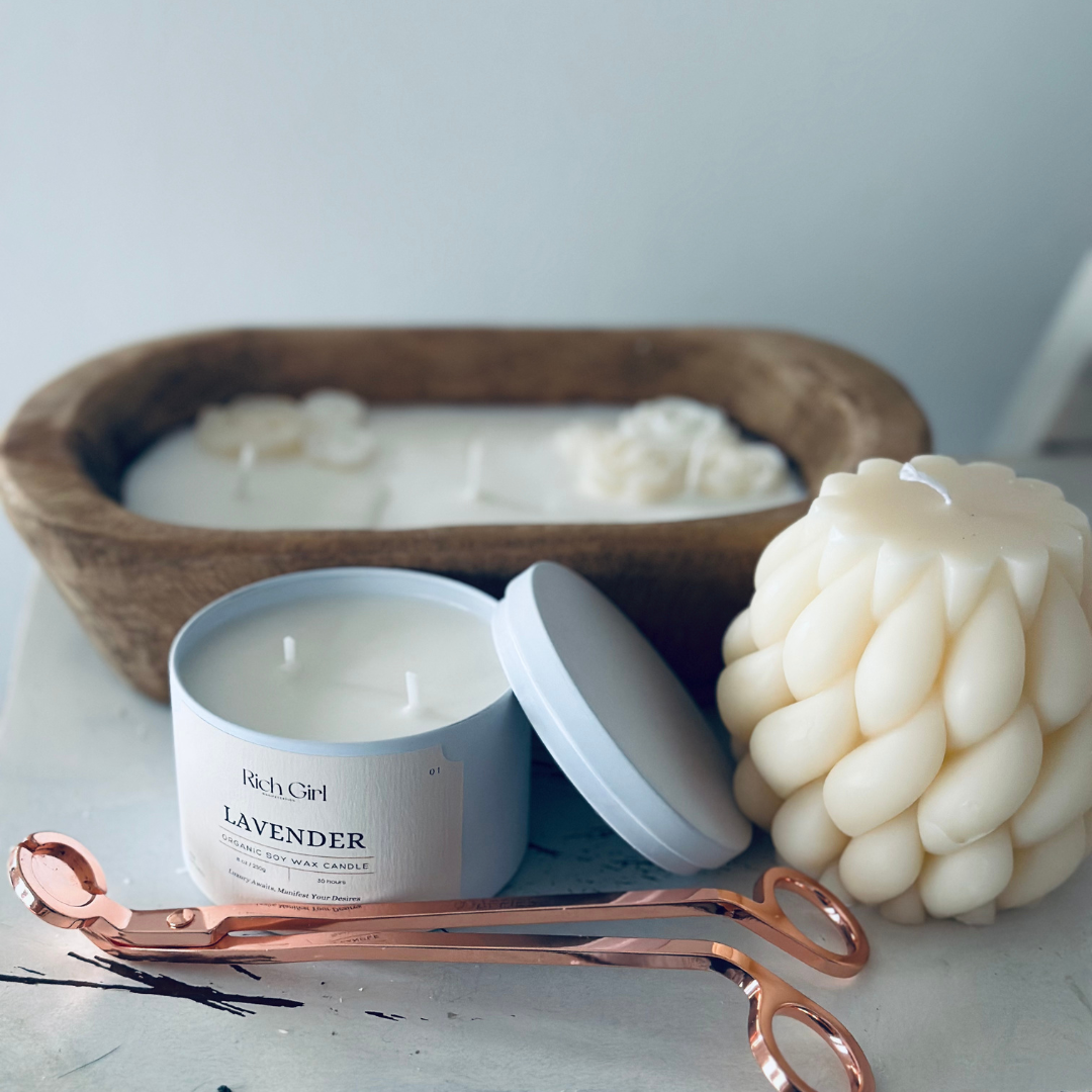 Knot Ball Candle Soy Wax Shelf Deco