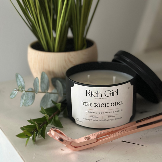The Rich Girl | Manifest Luxury | 8oz Soy Wax Candle