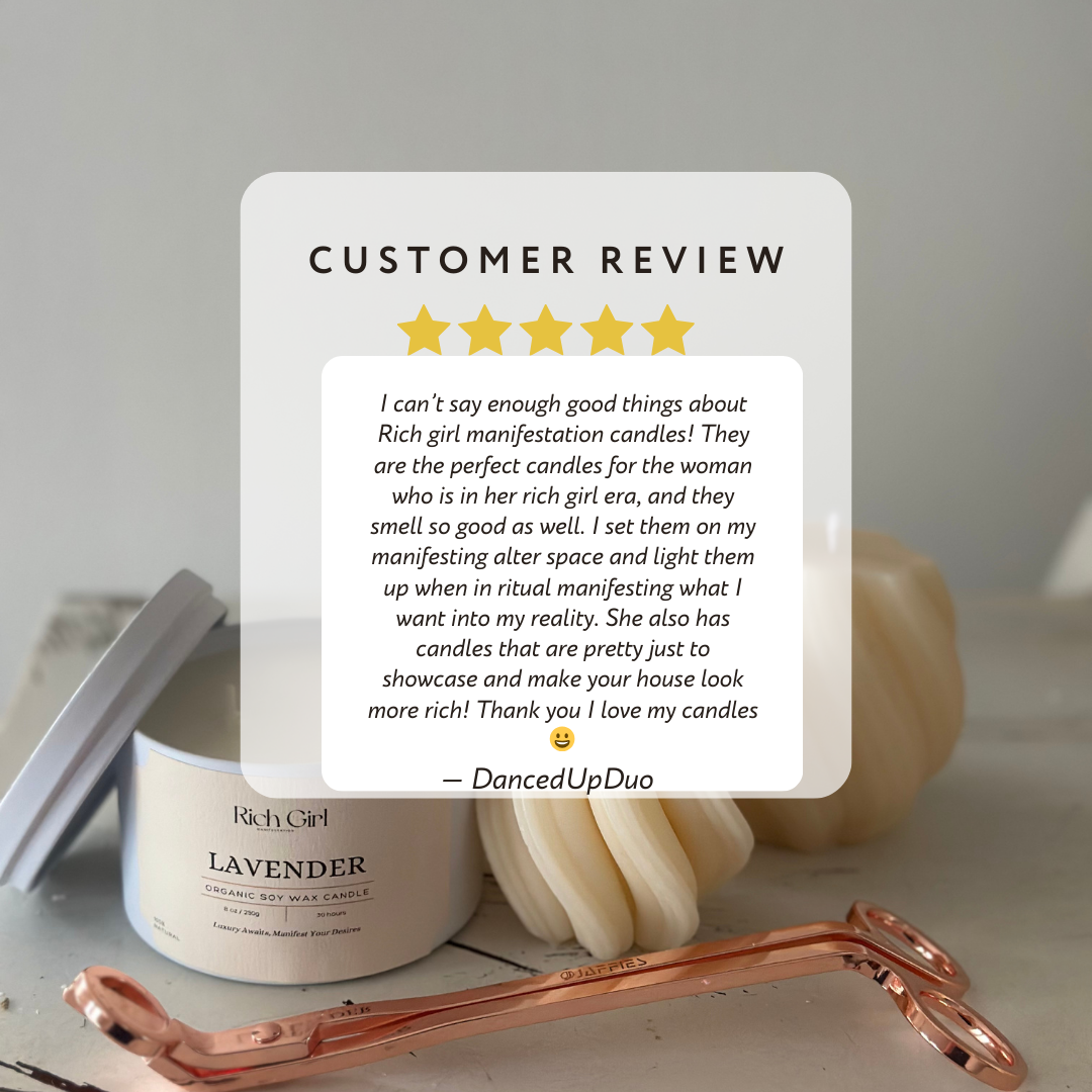 Manifest Clarity Candle | Crystal Candle for Mental Focus & Aligned Intentions