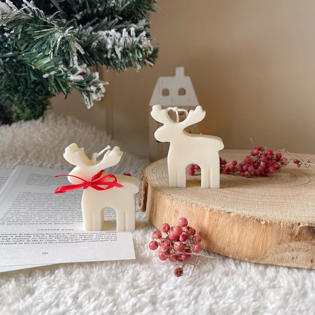 Reindeer Elk Candle