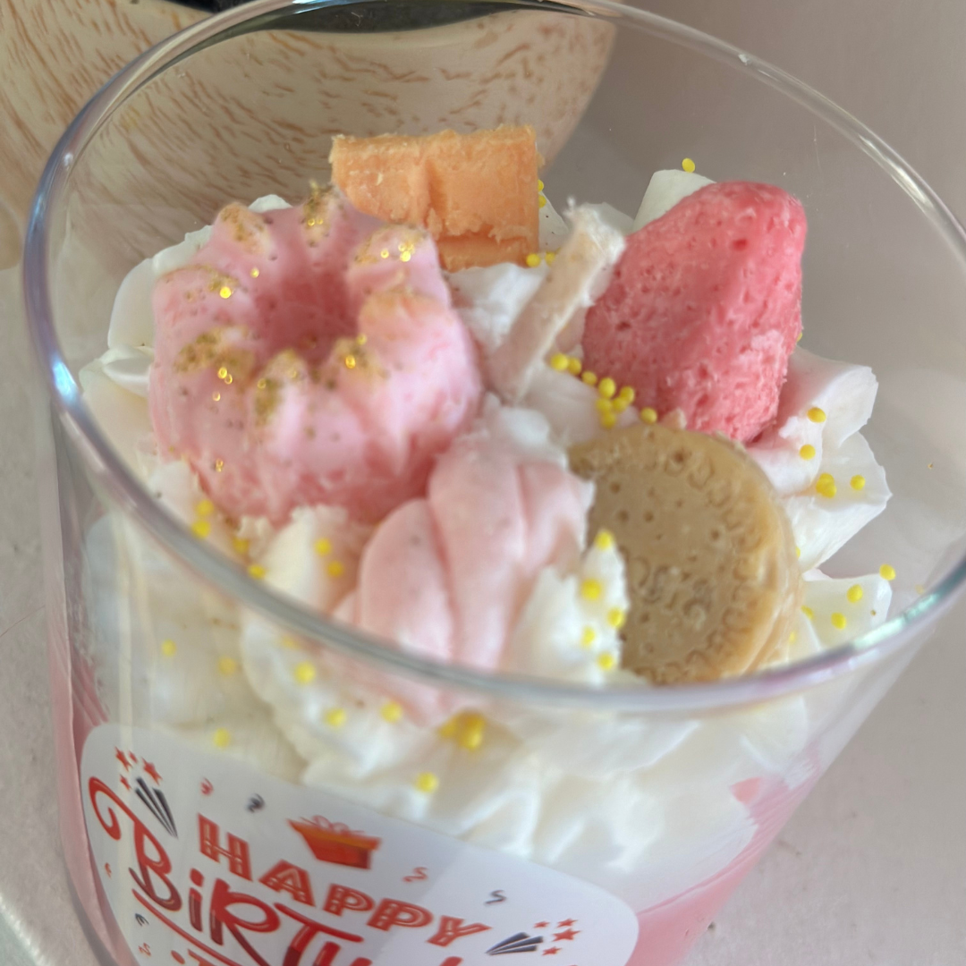 Birthday Cake Dessert Candle Soy Candle 8oz