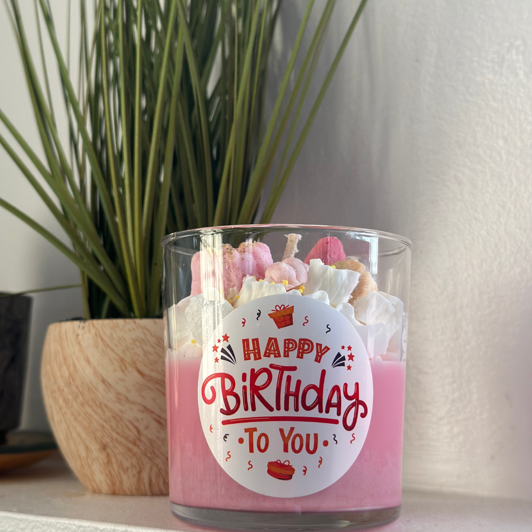 Birthday Cake Dessert Candle Soy Candle 8oz