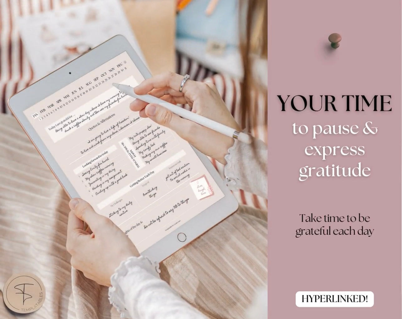 Gratitude Journal Digital | Daily Mindfulness Journal Digital