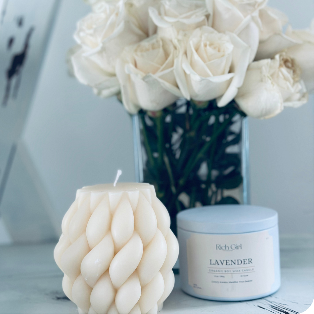 Knot Ball Candle Soy Wax Shelf Deco