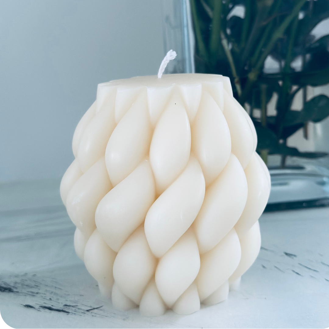 Knot Ball Candle Soy Wax Shelf Deco