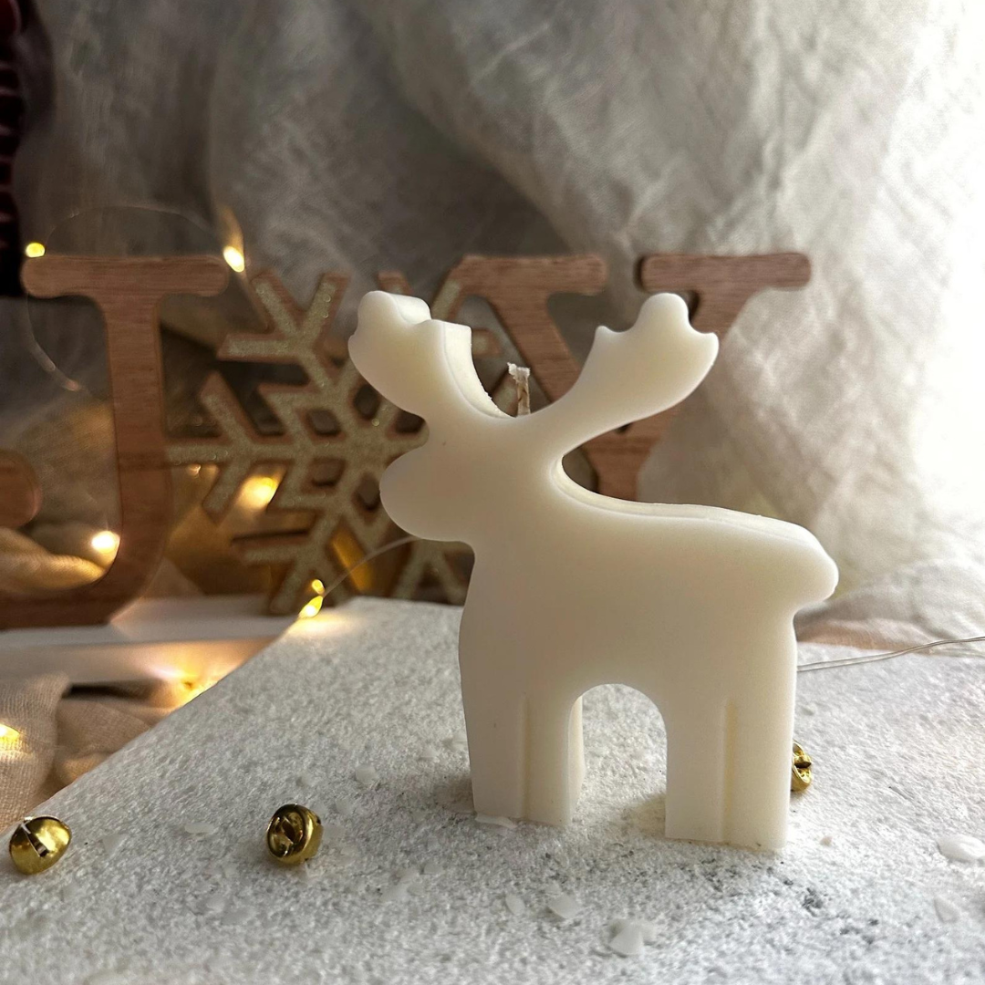 Reindeer Elk Candle